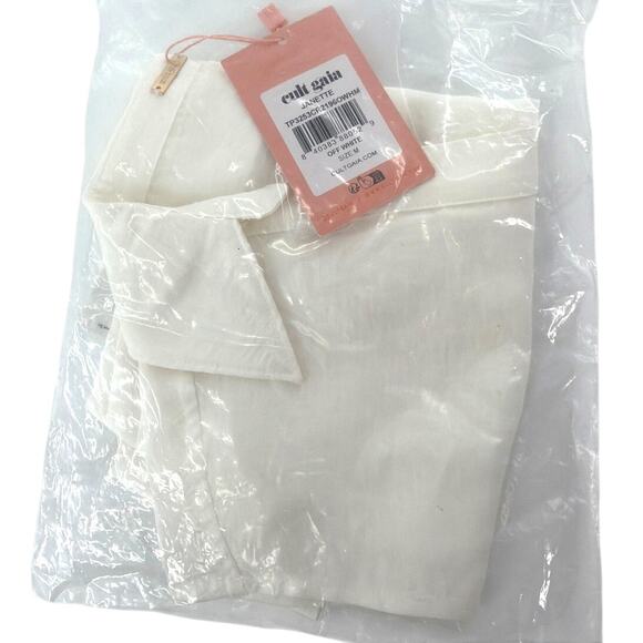 Cult Gaia Women's Off White Janette Top Size M - Picture 3 of 10